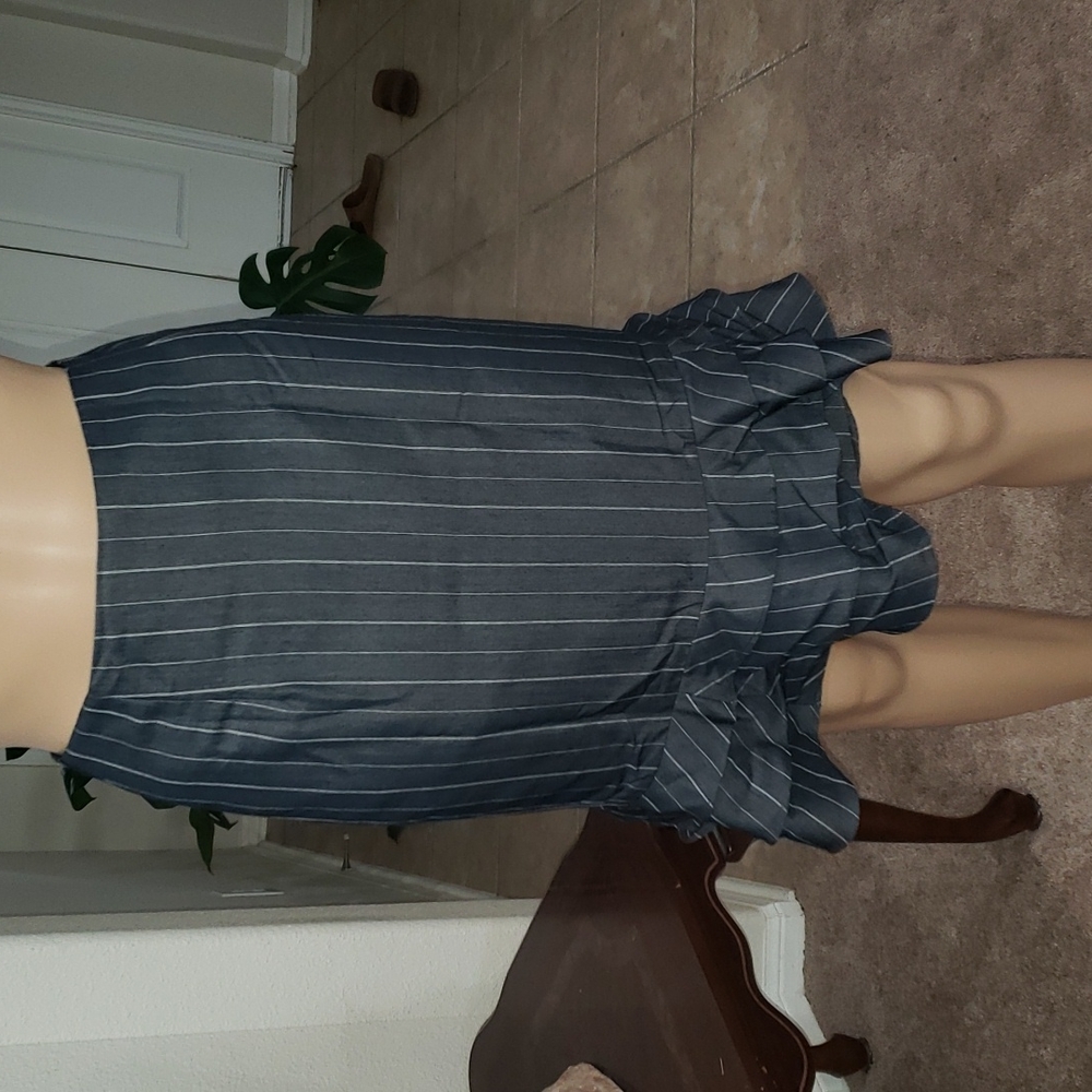 Victoria Pappas 2 feminine take on a pinstripe pencil skirt tiered ruffle …